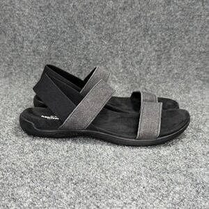 Merrell District Finlay Strap Sandals Women 8 Grey Black Athletic Comfort Hiking
